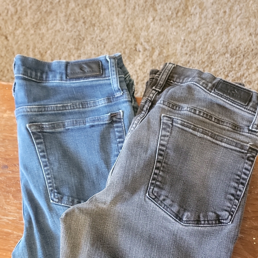 Joseph Abboud Blue and Gray Skinny Jeans